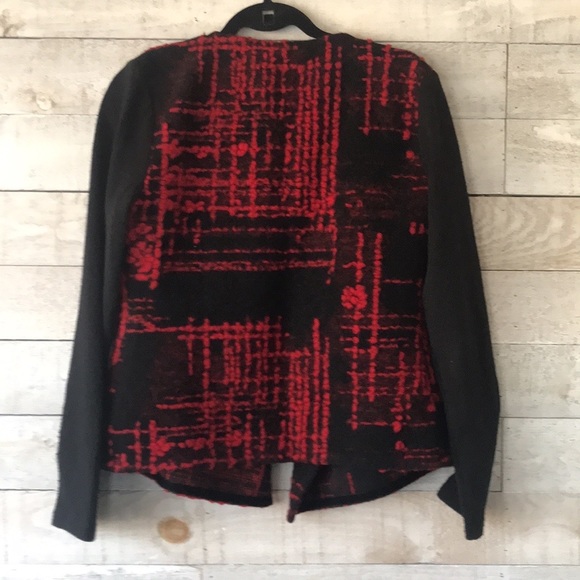 Felted wool open waterfall cardigan - Picture 2 of 12